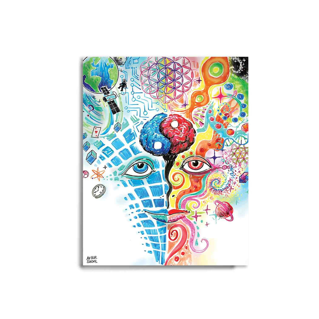 Emotion and Logic Canvas Poster