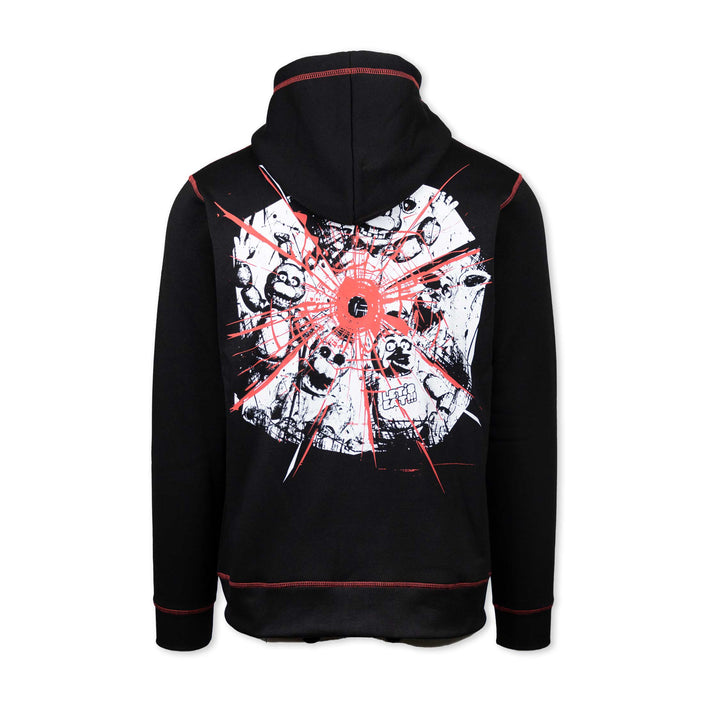 Shattered Characters Zip Hoodie
