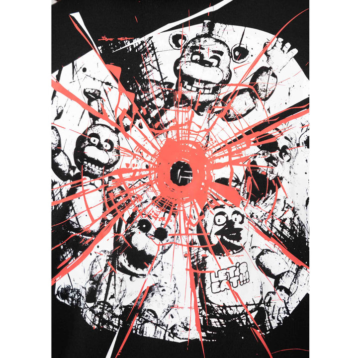 Shattered Characters Zip Hoodie
