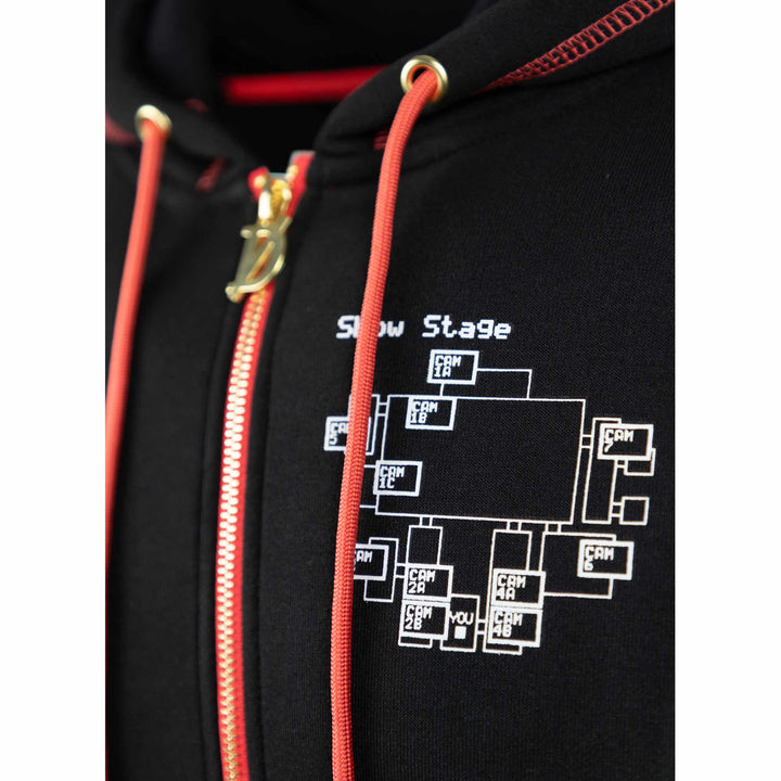 Shattered Characters Zip Hoodie