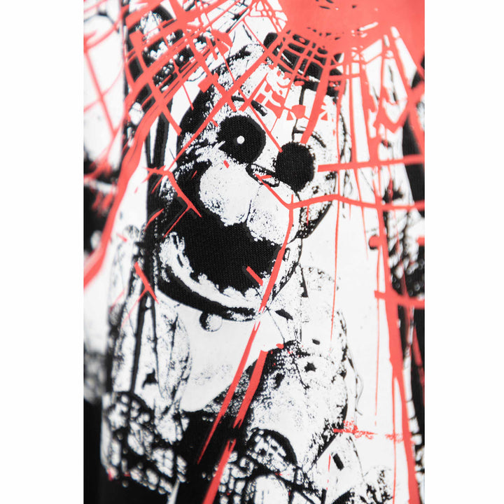 Shattered Characters Zip Hoodie