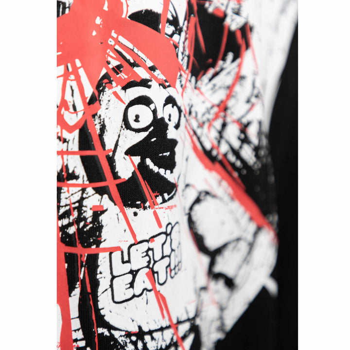 Shattered Characters Zip Hoodie