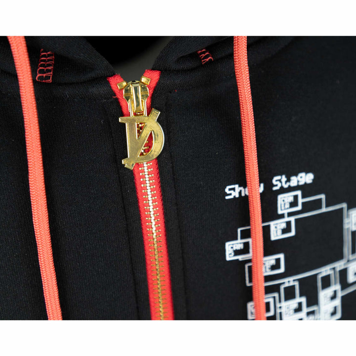 Shattered Characters Zip Hoodie