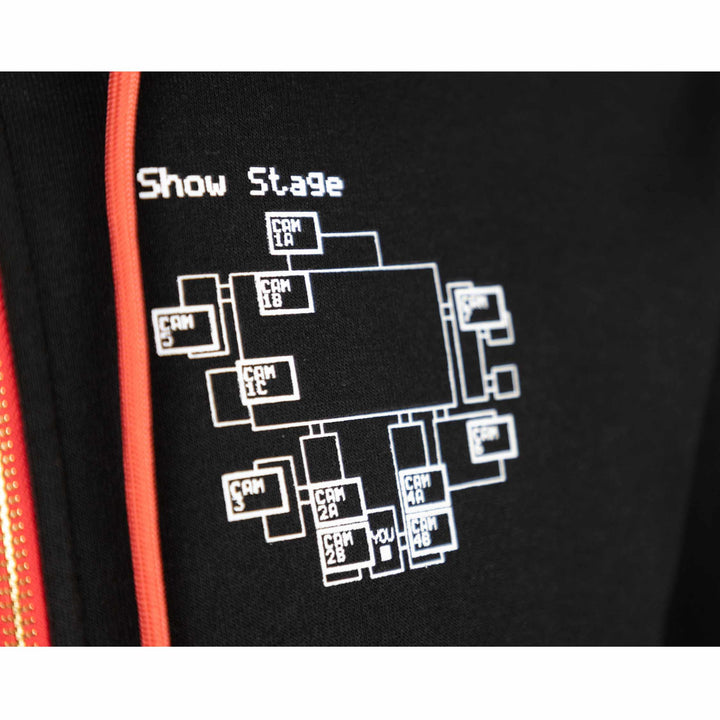 Shattered Characters Zip Hoodie