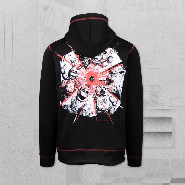 Shattered Characters Zip Hoodie