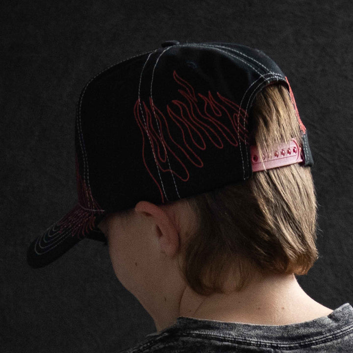 Flame Structured Snapback Cap