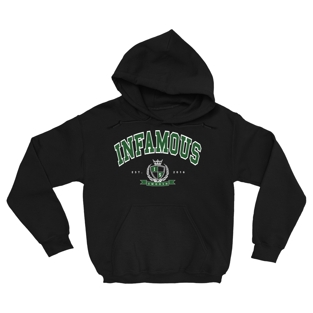 California Swoosh Black White varsity Sweater