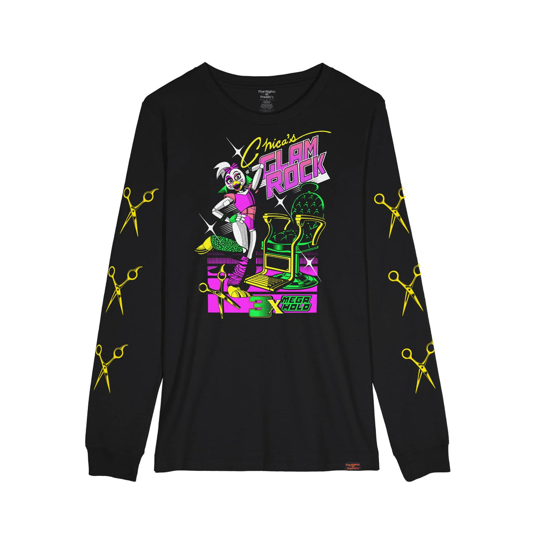 Chica's Glam Rock Long Sleeve Shirt | Official Five Nights at Freddy's Security Breach Merch