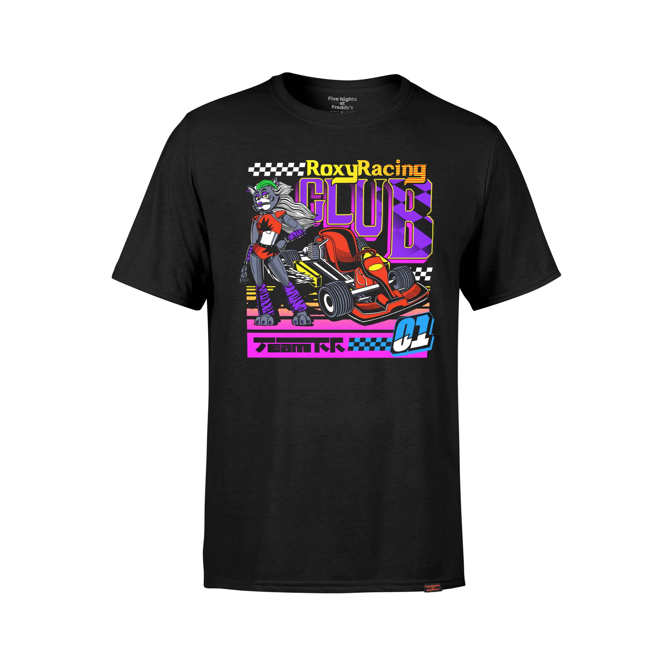 Roxy Racing Club T-Shirt | Official Security Creator Merch at – Breach Ink Five Nights Freddy\'s