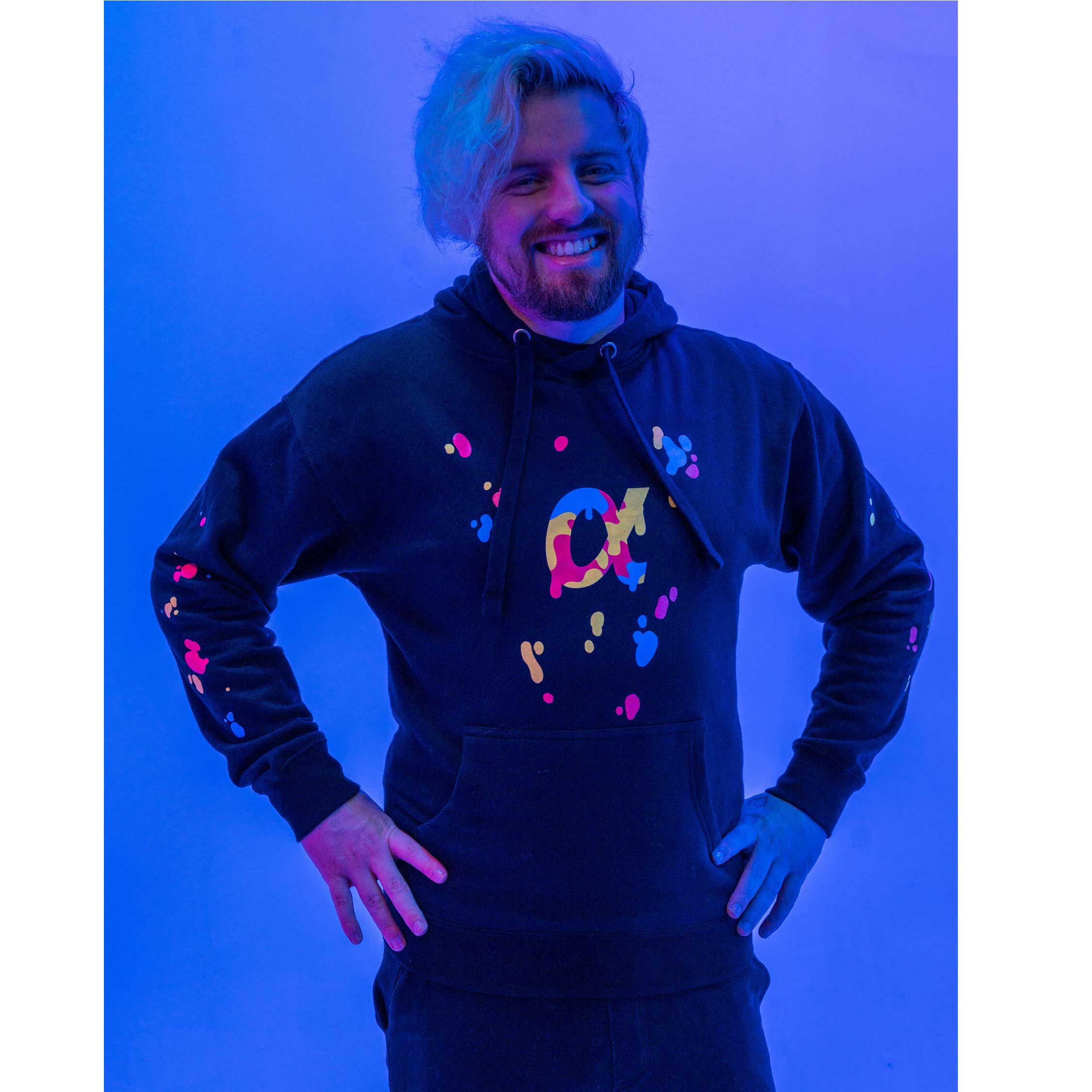 Color Splash Hoodie Official Alpharad Merch Creator Ink