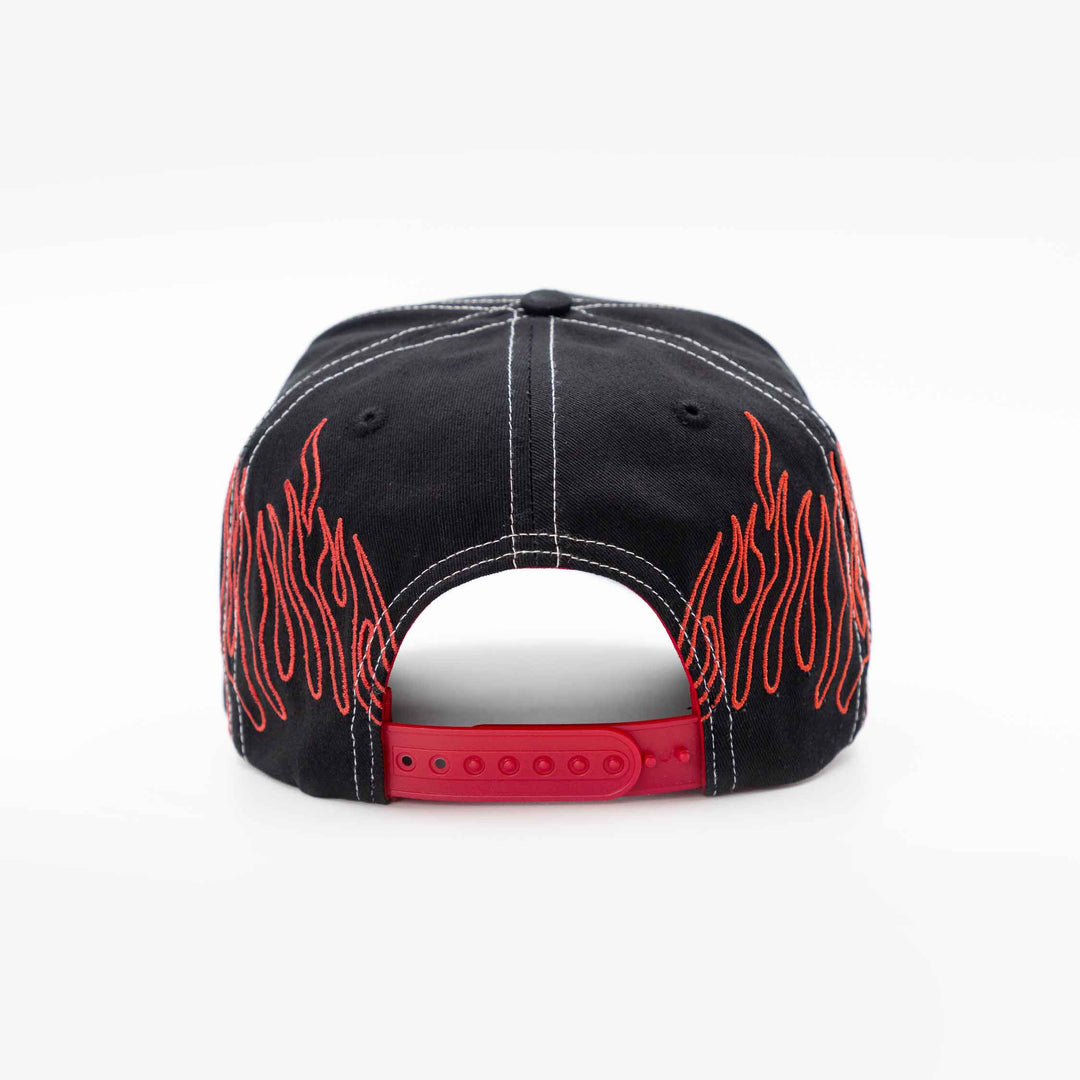Flame Structured Snapback Cap