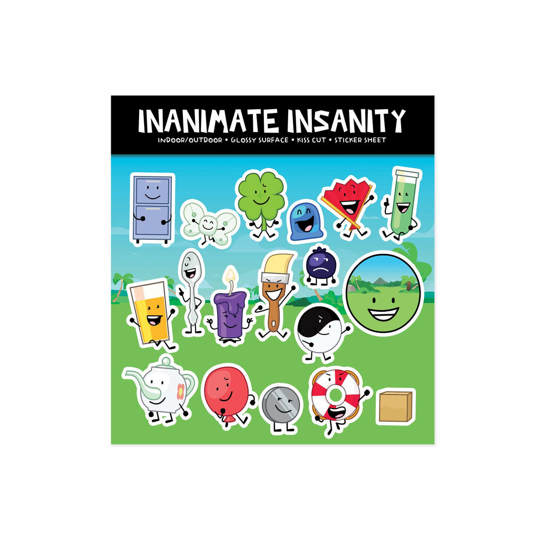 Favorite Characters Kiss-Cut Sticker Sheet | Official Inanimate Insanity Merch