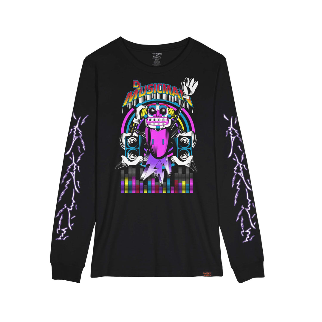 DJ Music Man Electric Rave Long Sleeve Shirt | Official Five Nights at Freddy's Merch