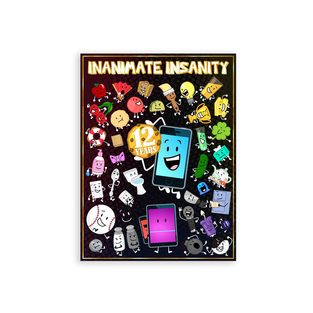 12 Year Anniversary Poster | Official Inanimate Insanity Merch